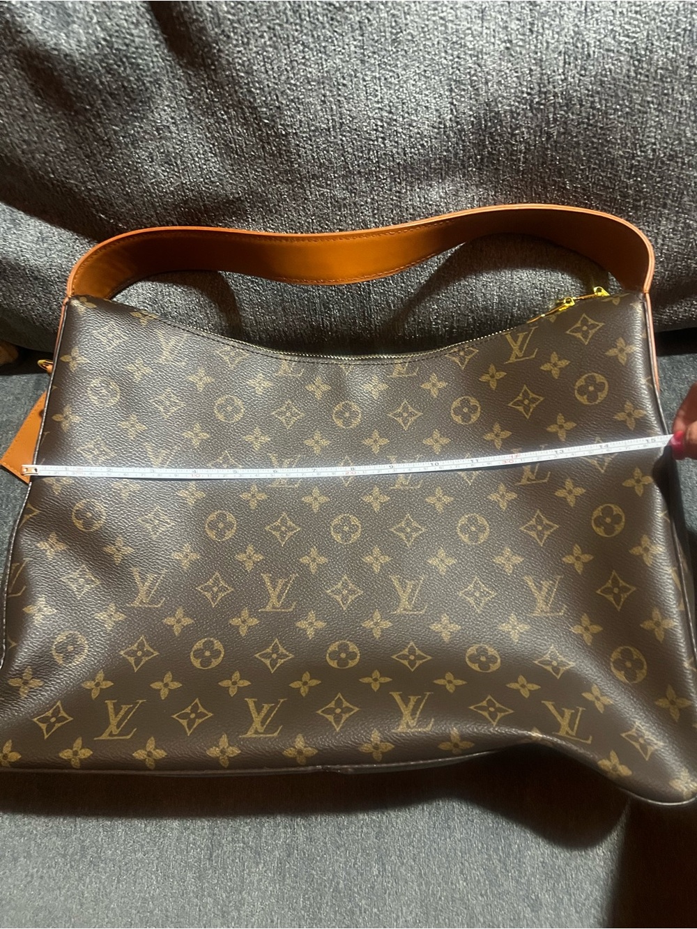 Faux Louis Vuitton Monogram Canvas Brown and Tan Shoulder Messenger - Picture 6 of 7